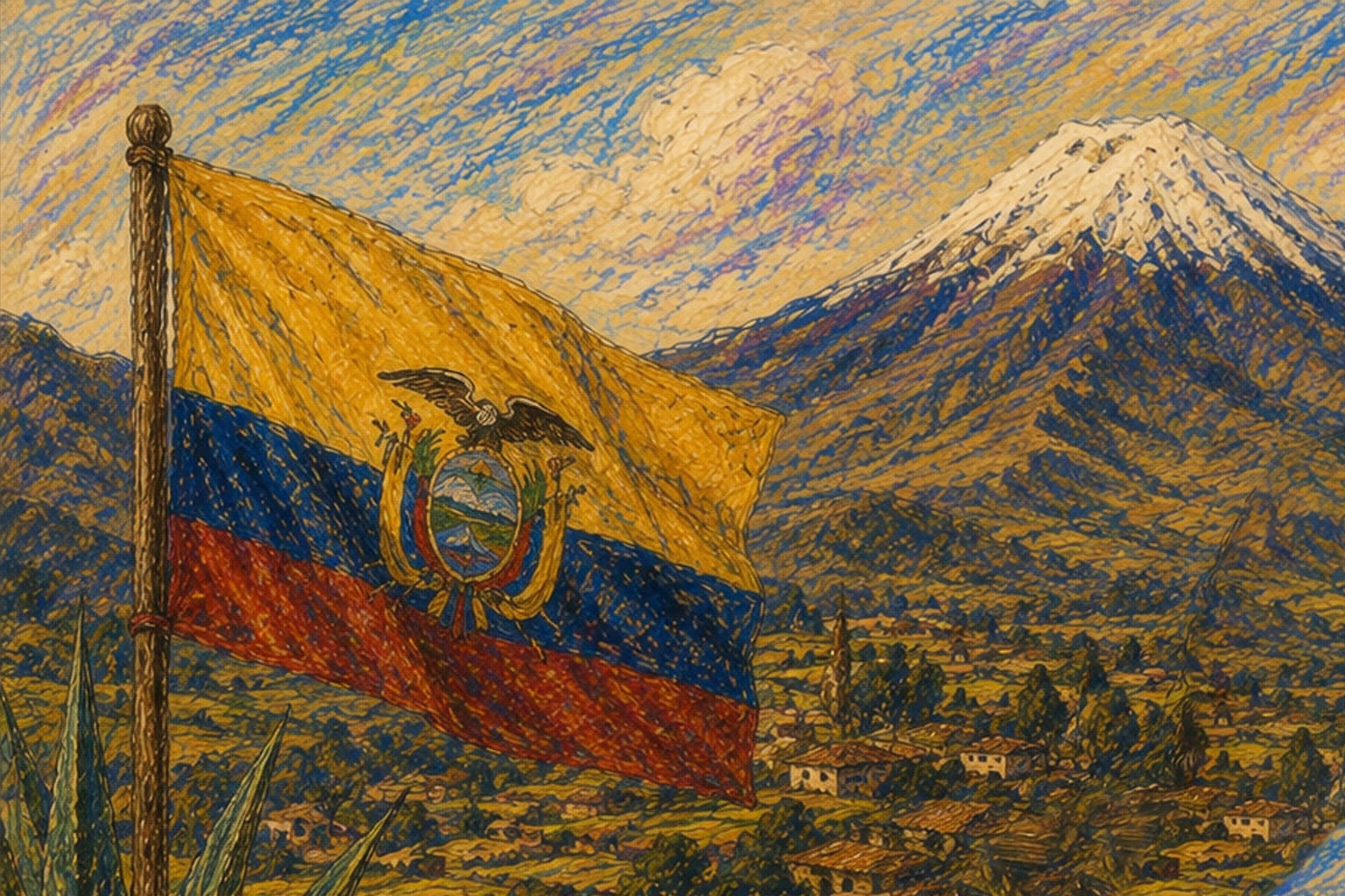 Familia enseñando kichwa